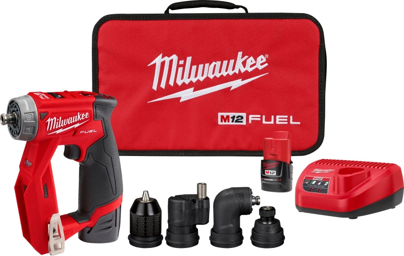 Milwaukee M12 FUEL 2505-22 Drill/Driver Kit, Battery Included, 12 V, 3/8 in Chuck, Keyless Chuck