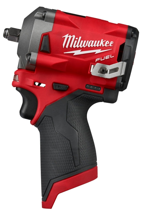 Milwaukee M12 FUEL Series 2554-20 Stubby Impact Wrench, Tool Only, 12 V, 3/8 in Drive, 0 to 3200 ipm