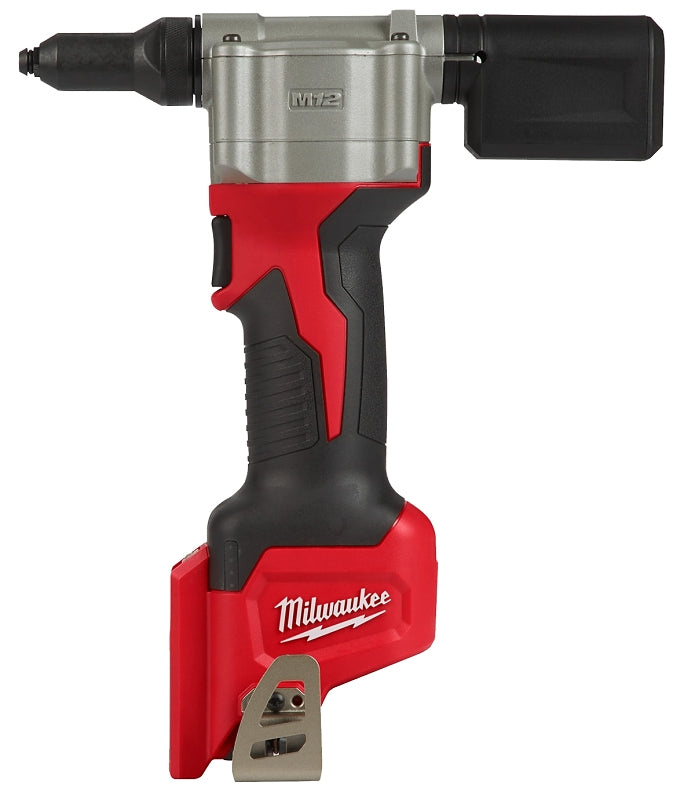 Milwaukee 2550-20 Rivet Tool, Tool Only, 12 V, 1.5 Ah, 2000 lb Rivet Setting Force, 0.8 in L Stroke