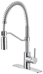 Boston Harbor FP4A0096CP Spring Pull-Down Kitchen Faucet, 1.8 gpm, 1-Handle, 1 or 3-Faucet Hole