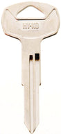 Hy-Ko 11010DA23 Automotive Key Blank, Brass, Nickel, For: Nissan Vehicle Locks, DA23 Key Number, Pack of 10