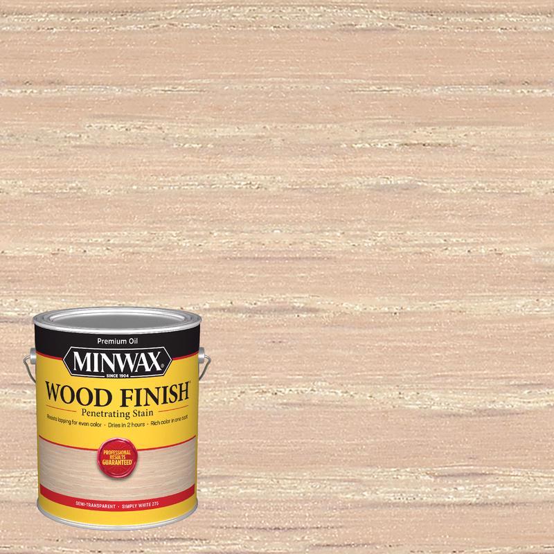 Minwax 711520000 Wood Stain, Simply White, Liquid, 1 gal, Pack of 2