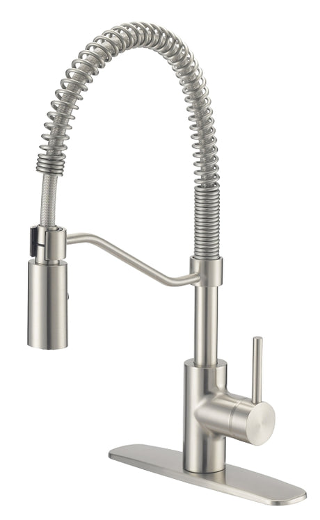 Boston Harbor FP4A0096NP Spring Pull-Down Kitchen Faucet, 1.8 gpm, 1-Handle, 1 or 3-Faucet Hole