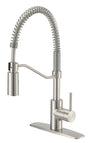 Boston Harbor FP4A0096NP Spring Pull-Down Kitchen Faucet, 1.8 gpm, 1-Handle, 1 or 3-Faucet Hole