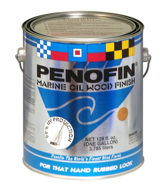 Penofin F1EMAGA Wood Stain, Flat Matte, Natural, Liquid, 1 gal, Pack of 4