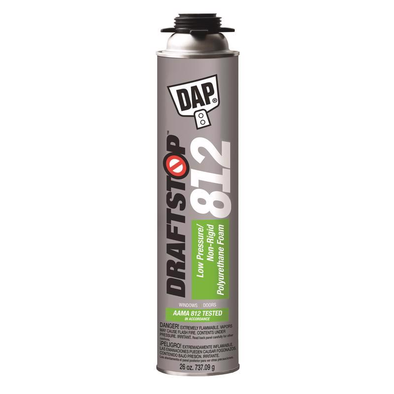 DAP 80812 Foam Sealant, White, 26 oz Aerosol Can, Pack of 12