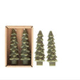 Creative Co-Op Flaire Evergreen Tree Taper Candle 5 in., Pack of 12