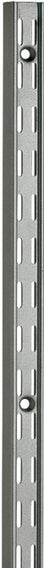 Knape & Vogt 82 TI 63 Shelf Standard, 450 lb, 14 ga Thick Material, 1-1/16 in W, 63 in H, Steel, Titanium, Pack of 10