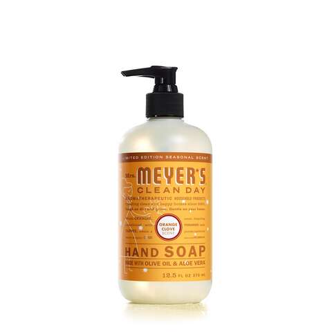 Mrs. Meyer's Clean Day Organic Orange Scent Liquid Hand Soap 12.5 oz, Pack of 6