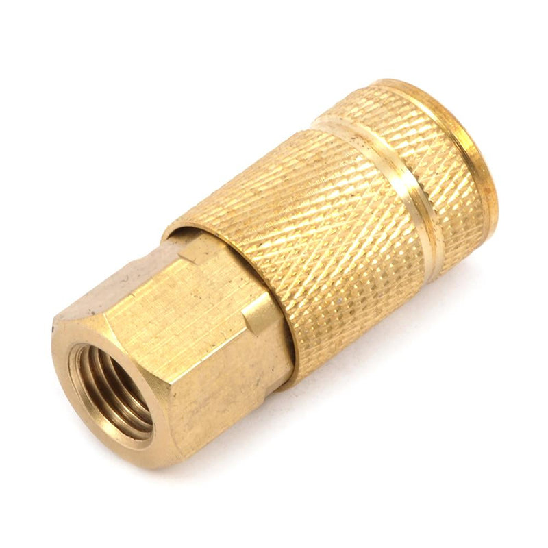 Forney Brass Air Coupler 1/4 in. Female X 1/4 in. 1 pc