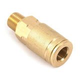 Forney Brass Air Coupler 1/4 in. Male X 1/4 in. 1 pc
