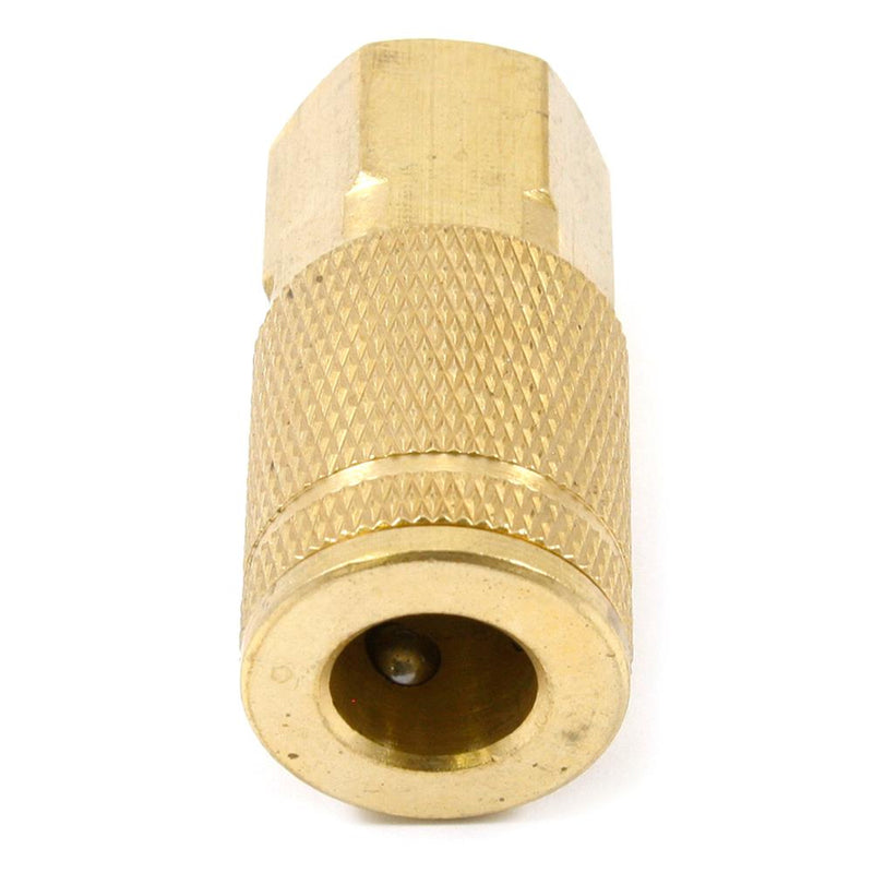 Forney Brass/Steel Air Coupler and Plug Set 1/4 in. 1/4 in. 5 pc