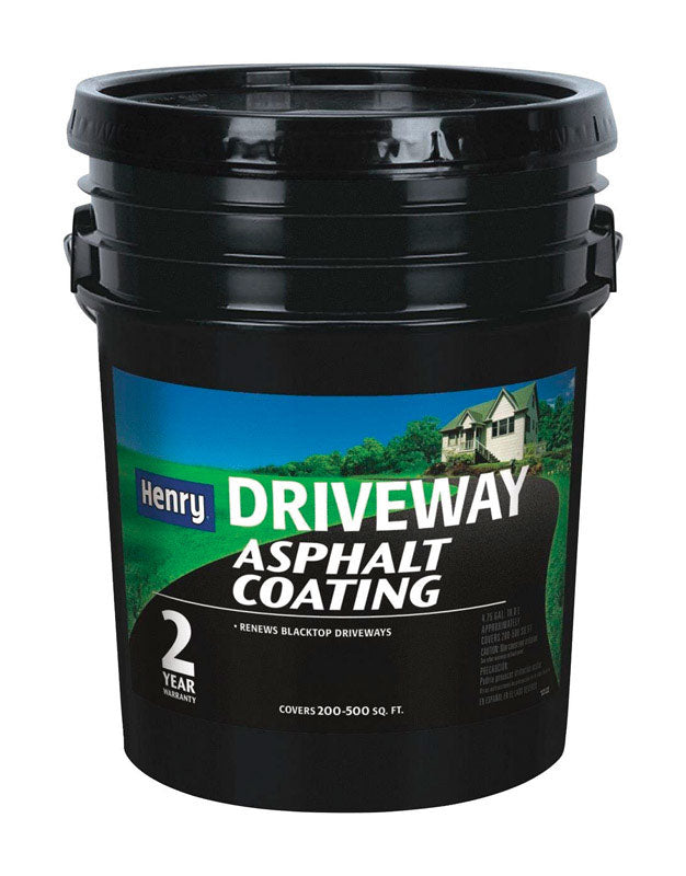 Henry HE130 Series HE130C074 Driveway Asphalt Coating, Liquid, Black, 5 gal Pail