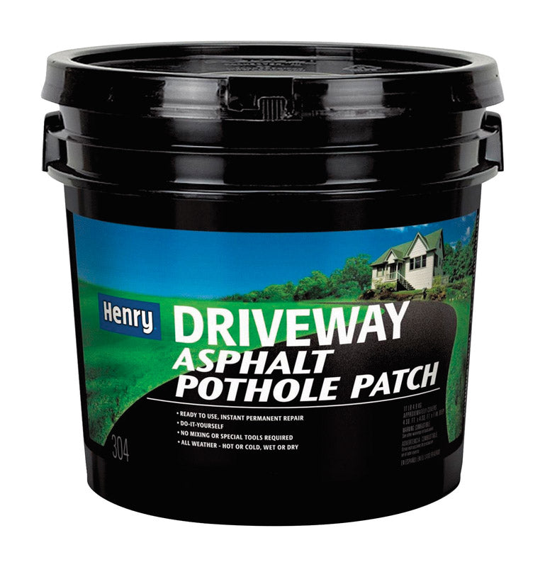 Henry HE304 Series HE304044 Driveway Pothole Patch, Solid, Black, Petroleum Distillates, 1 gal Jug, Pack of 4