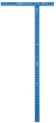 Empire 410-48 Drywall T-Square, 48 in L, 1/4 in Thick, SAE Graduation, Aluminum