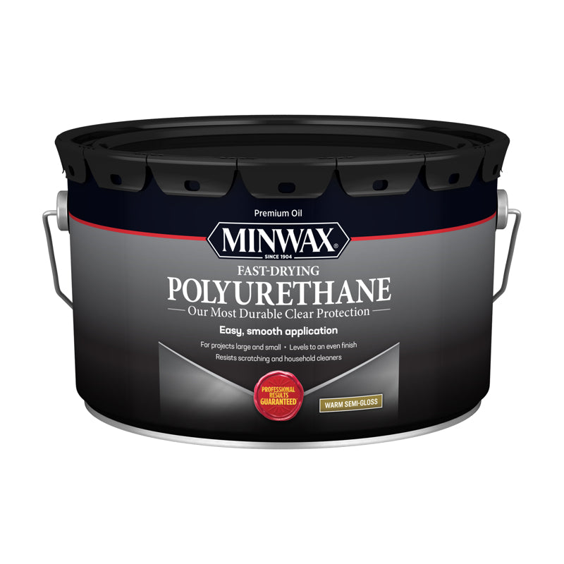 Minwax Semi-Gloss Clear Oil-Based Fast-Drying Polyurethane 2.5 gal