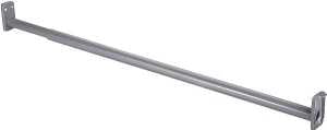 ProSource 21090ZCX-PS Adjustable Closet Rod, 96 to 150 in L, Steel, Silver