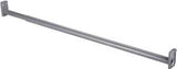 ProSource 21090ZCX-PS Adjustable Closet Rod, 96 to 150 in L, Steel, Silver