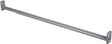 ProSource 21090ZCX-PS Adjustable Closet Rod, 96 to 150 in L, Steel, Silver