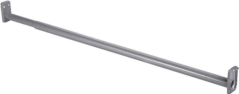 ProSource 21090ZCX-PS Adjustable Closet Rod, 96 to 150 in L, Steel, Silver
