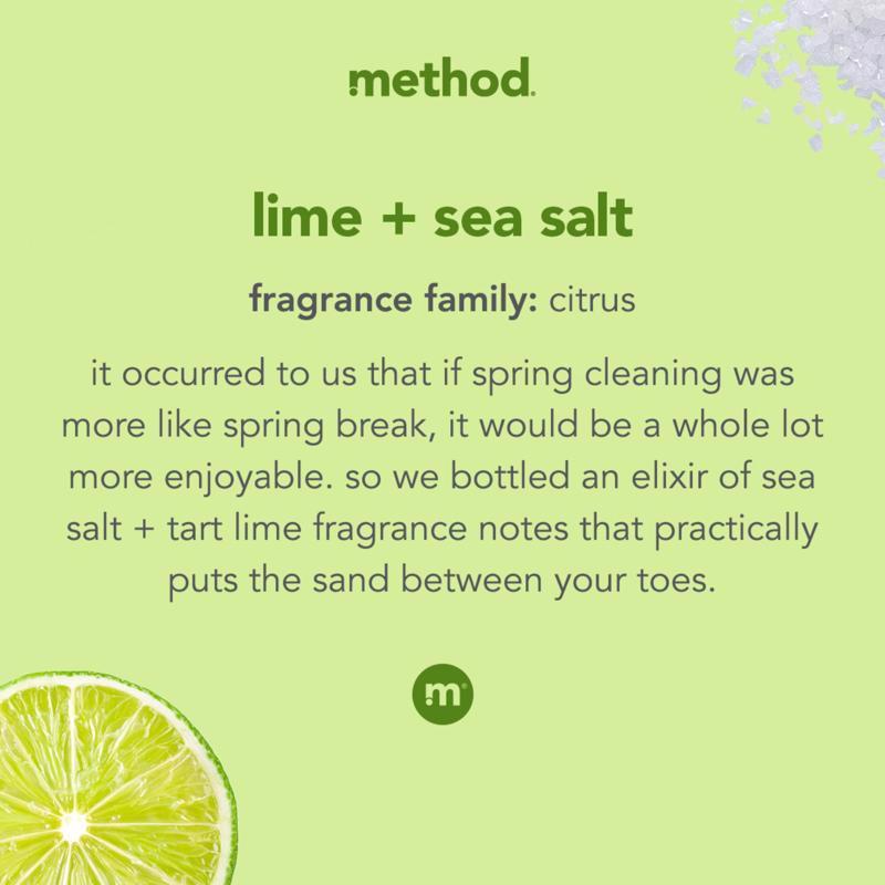 Method Lime and Sea Salt Scent All Purpose Cleaner Liquid 28 oz, Pack of 8