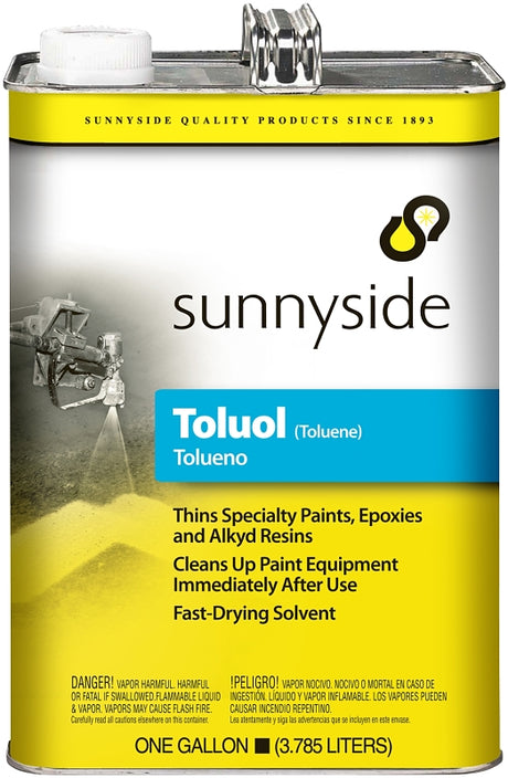 Sunnyside 821G1 Toluene Thinner, Liquid, Characteristic, Colorless, 1 gal, Pack of 2