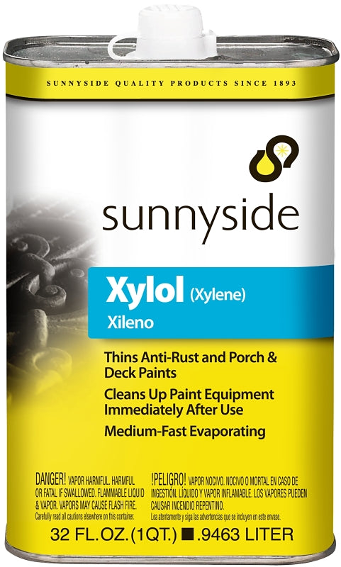 Sunnyside 82232S Paint Thinner, Xylene, Liquid, Transparent, 1 qt, Pack of 6