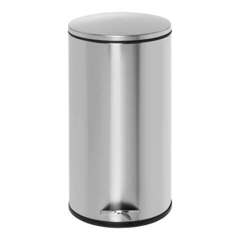 Honey-Can-Do 7.93 gal Silver Stainless Steel Step-On Trash Can