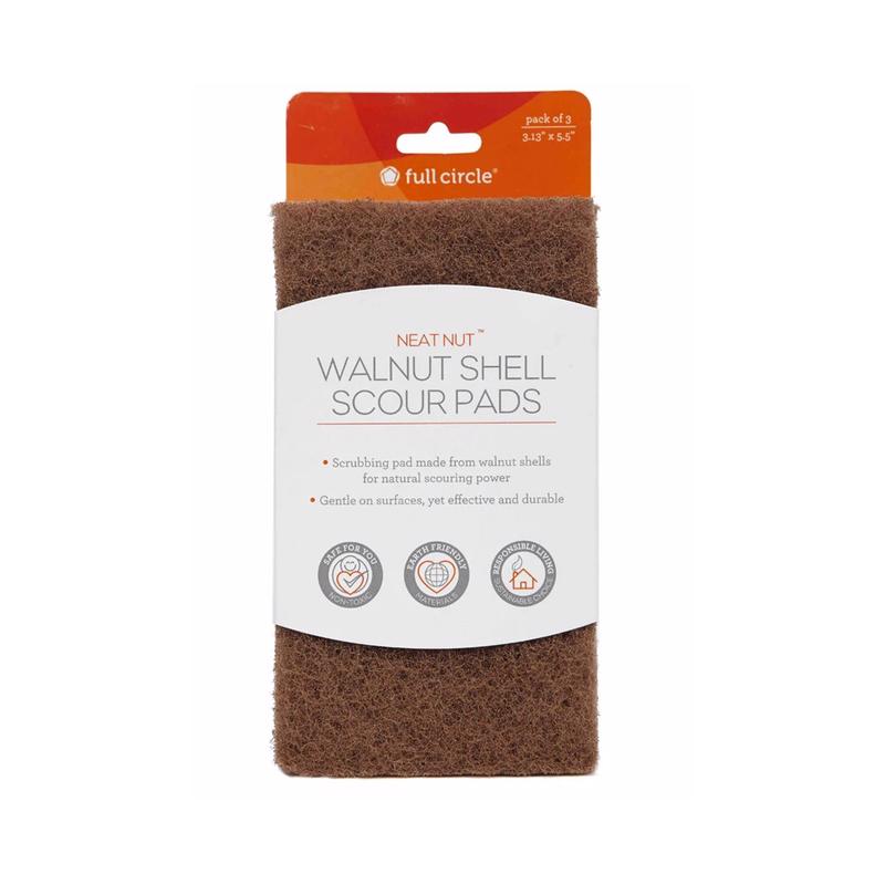 Full Circle Neat Nut Medium Duty Scouring Pad For Multi-Purpose 5.5 in. L 3 pk, Pack of 6
