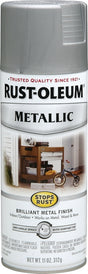 Rust-Oleum 7277830 Rust Preventative Spray Paint, Metallic, Matte Nickel, 11 oz Can