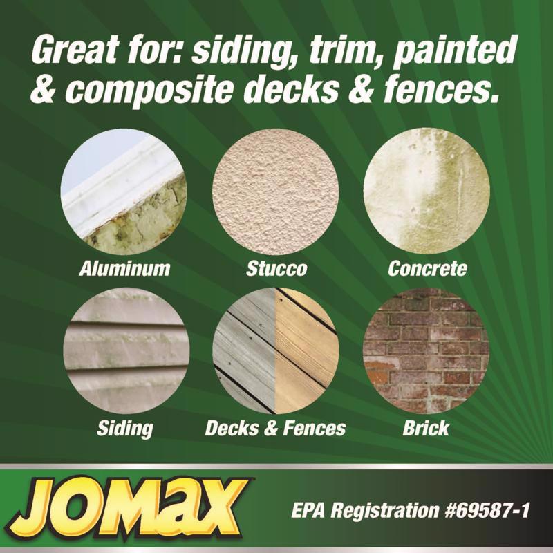 Zinsser Jomax House Cleaner and Mildew Killer 1 gal, Pack of 4
