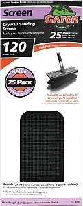 Gator 3302 Sanding Screen, 11-1/4 in L, 4-1/4 in W, 120 Grit, Medium, Silicone Carbide Abrasive