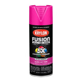 Krylon Fusion All-In-One Gloss Hot Pink Paint+Primer Spray Paint 12 oz, Pack of 6