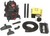 Shop-Vac 8252605 Wet/Dry Vacuum, 16 gal Vacuum, 150 cfm Air, Cartridge, Disposable Filter, 6.5 hp, 120 VAC