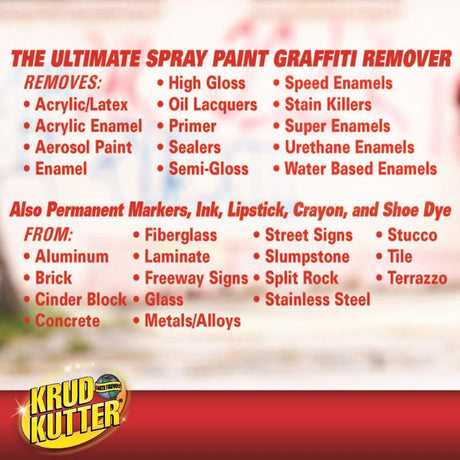Rust-Oleum Krud Kutter Graffiti Remover 32 oz, Pack of 6