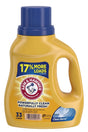 Arm & Hammer Clean Burst 97538 Laundry Detergent, 33 oz Bottle, Liquid, Characteristic, Pack of 8