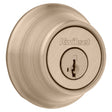 Kwikset 665 Series 665 5 SMT Deadbolt, 3 Grade, Keyed Key, Zinc, Antique Brass, 2-3/8 to 2-3/4 in Backset