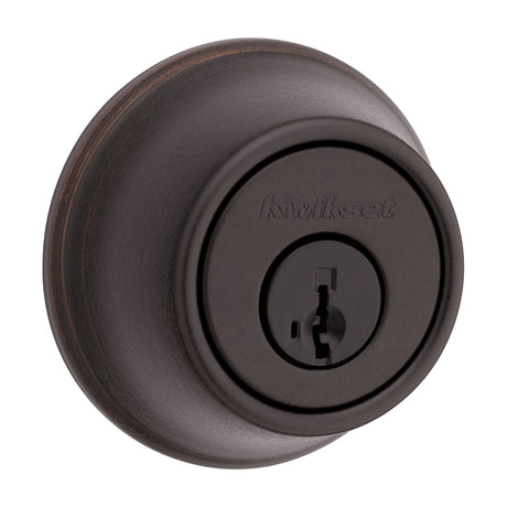 Kwikset 660 11P SMT F Deadbolt, 3 Grade, Keyed Key, Zinc, Venetian Bronze, 2-3/8 to 2-3/4 in Backset, KW1 Keyway