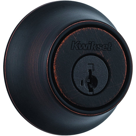 Kwikset 660 11P SMT F Deadbolt, 3 Grade, Keyed Key, Zinc, Venetian Bronze, 2-3/8 to 2-3/4 in Backset, KW1 Keyway