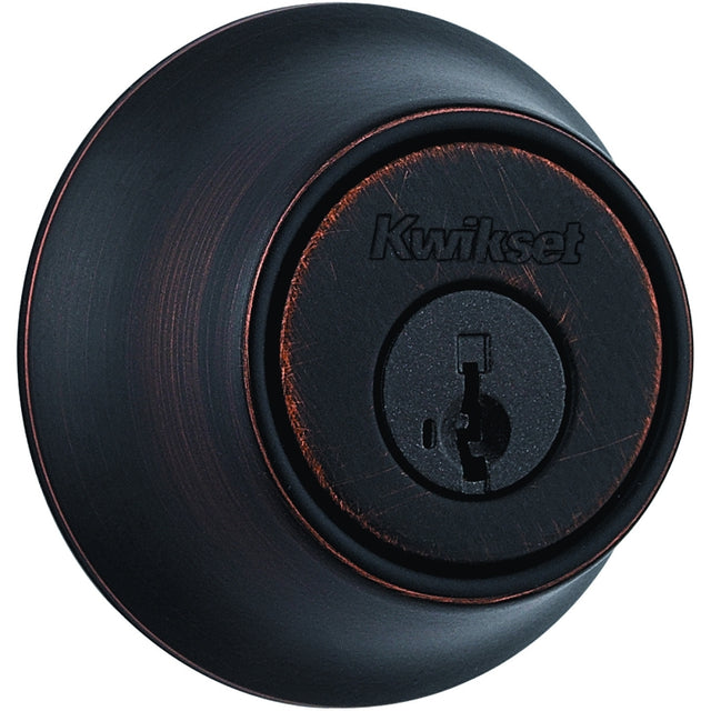 Kwikset 660 11P SMT F Deadbolt, 3 Grade, Keyed Key, Zinc, Venetian Bronze, 2-3/8 to 2-3/4 in Backset, KW1 Keyway