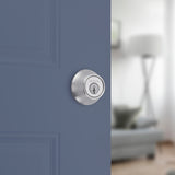Kwikset 660 Series 660M 26D SMT C Deadbolt, 3 Grade, Keyed Key, Zinc, Satin Chrome, 2-3/8 to 2-3/4 in Backset