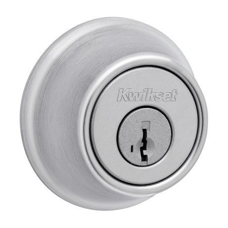 Kwikset 660 Series 660M 26D SMT C Deadbolt, 3 Grade, Keyed Key, Zinc, Satin Chrome, 2-3/8 to 2-3/4 in Backset