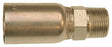 Gates MegaCrimp G25100-0404 Hose Coupling, 1/4 x 1/4 in Dia, 2.17 in, 1/4-18, Crimp x NPTF, Straight Angle, Steel, Zinc