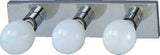 Boston Harbor V5CH03 Vanity Bar Fixture, 100 W, 3-Lamp, G Lamp, Steel Fixture, Polished Chrome Fixture