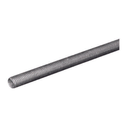 SteelWorks 12 in. L Zinc-Plated Steel Threaded Rod, Pack of 10