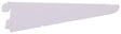 ProSource 25205PHL-PS Dual Track Shelf Bracket, 132 lb/Pair, 7 in L, 2 in H, Steel, White, Pack of 20