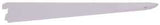 ProSource 25208PHL-PS Dual Track Shelf Bracket, 132 lb/Pair, 14 in L, 2 in H, Steel, White, Pack of 20
