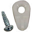 US Hardware WP-8830C Screen Clip, 1/2 in, Nylon, 8 CD, White