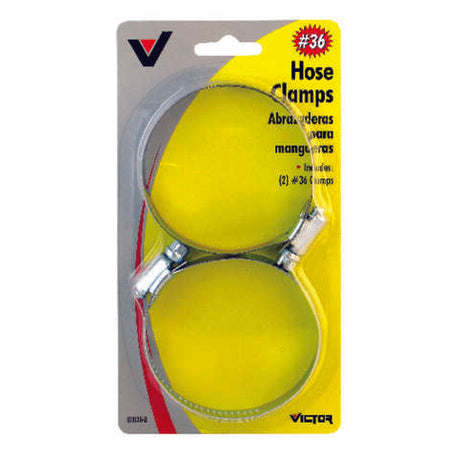 Victor 1-7/8 in. 2-3/4 in. SAE 36 Silver Hose Clamp Stainless Steel Band