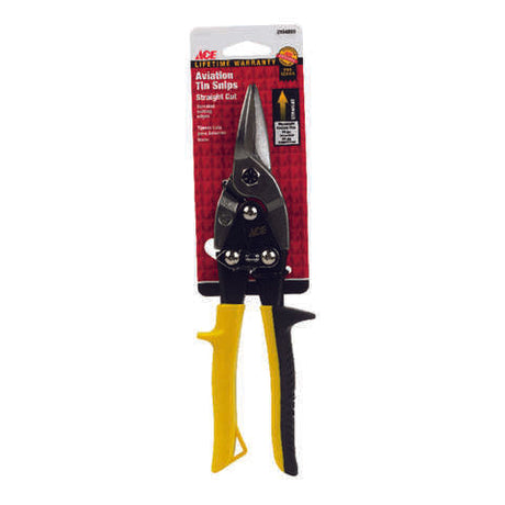 Ace 10 in. Drop Forged Steel Style Aviation Snips 19 Ga.